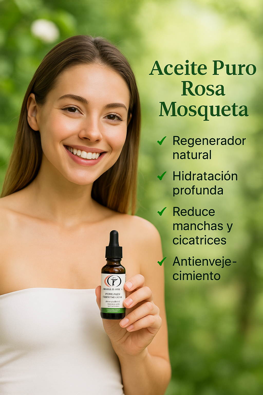 Musk Rose Oil "Marisa Carrera"- Aceite de Rosa Mosqueta 100 % Certified Organic 30ml /1fl.oz.