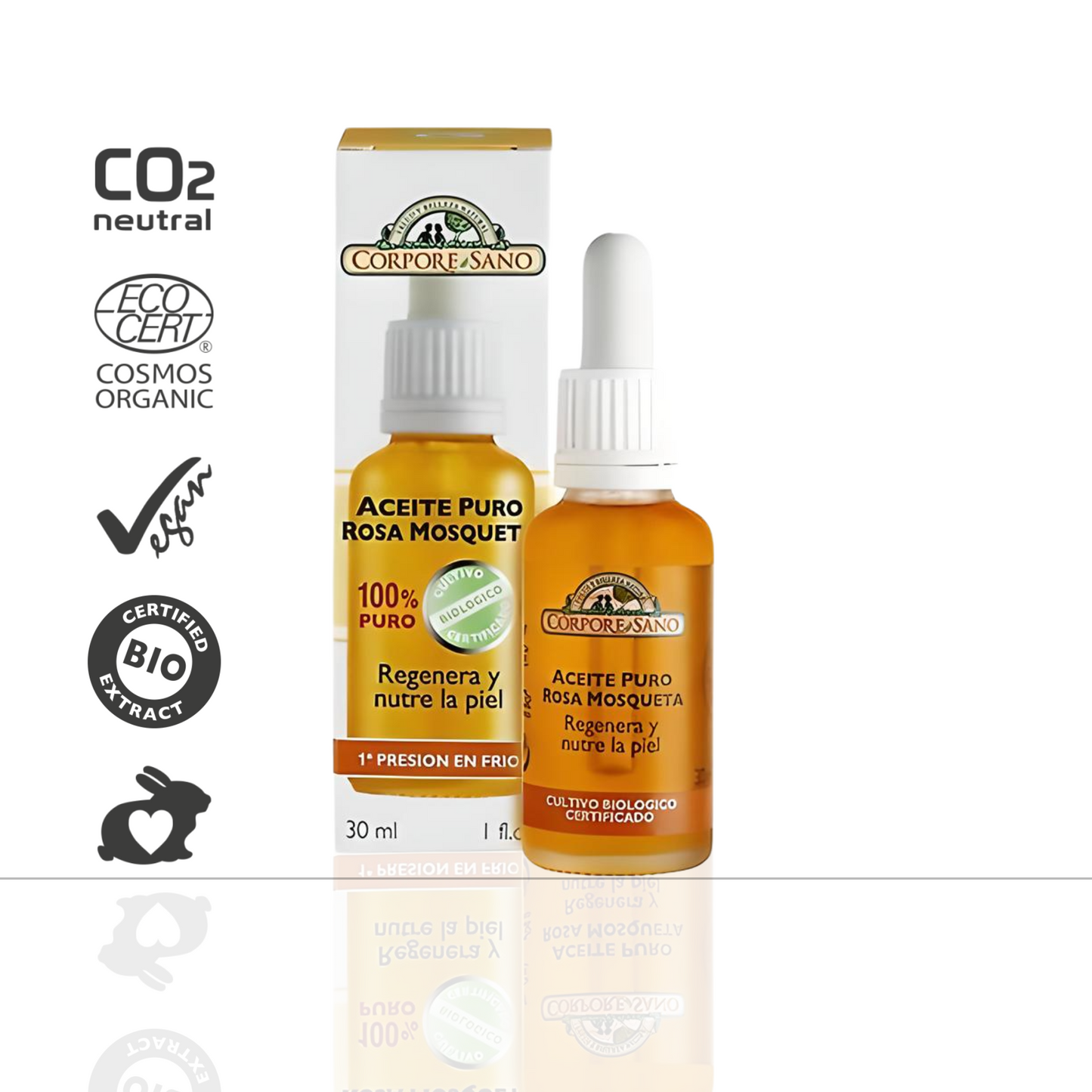 Corpore Sano Rose Musk Oil Pure Oil-Certified Organic Growing-100% Pure-30 mCl/1 fl. oz.