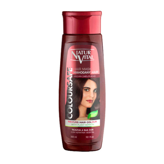 Natur Vital Henna Mask Mahogany for Colored Hair Organic Certified Extract 300 ml.