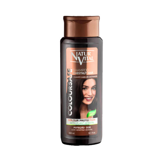 Natur Vital Henna Shampoo for Colored Hair Chestnut Organic Certified Extract 300 ml.