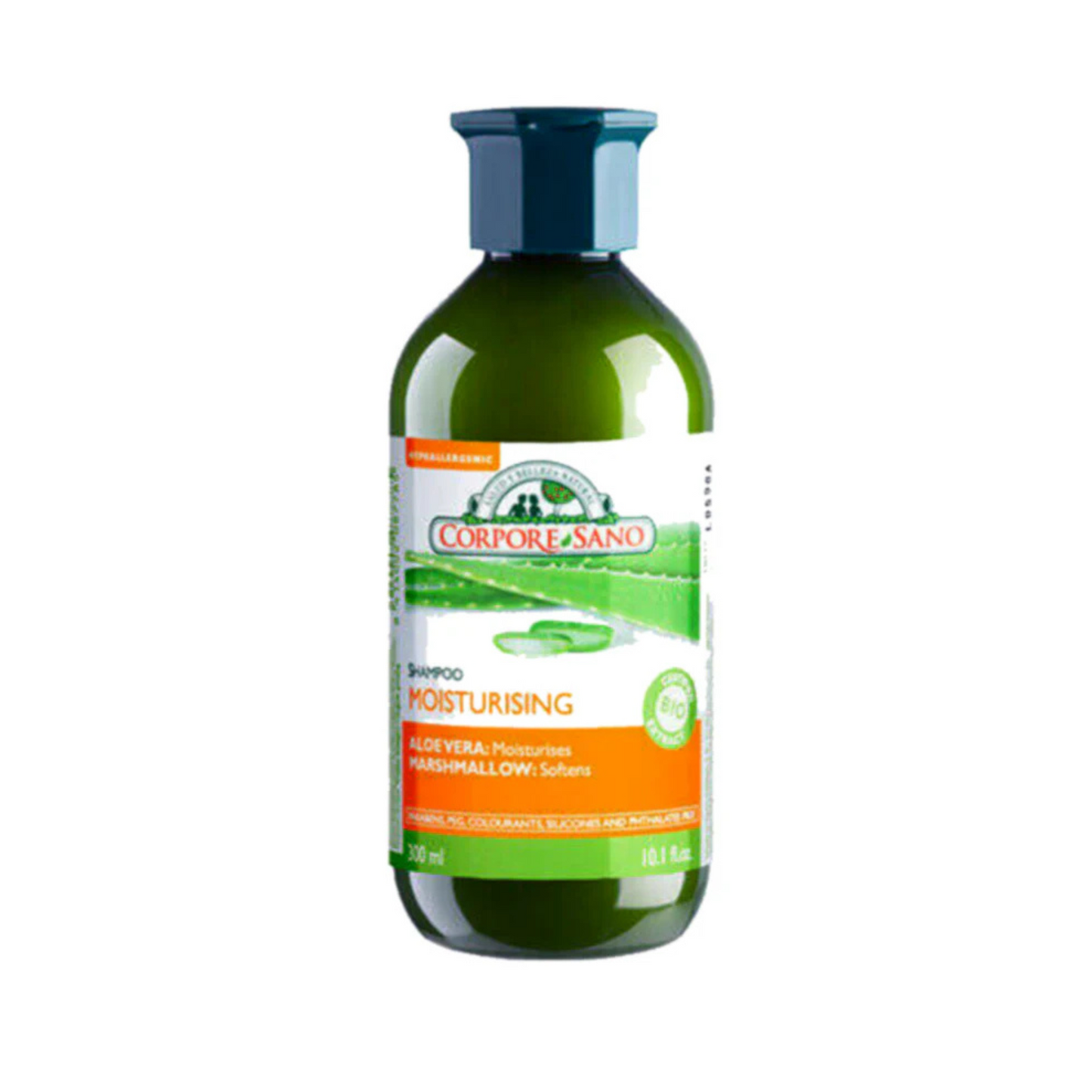 Corpore Sano Aloe Vera & Marshmallow Shampoo-Certified Organic-No Parabens-Hypoallergenic-Moisturizing-300 Ml/10.1 Fl Oz