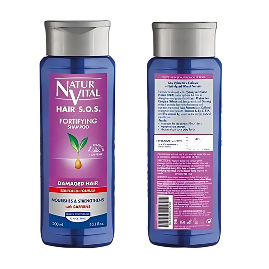 Natur Vital Hair SOS Shampoo For Anti-Breakage For Women 300ml