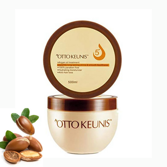 Argan Oil 5+ Treatment – 500g / 16.9 fl.oz – 100% Paraben-Free, Hydrating, Anti-Hair Loss & Long-Lasting Shine