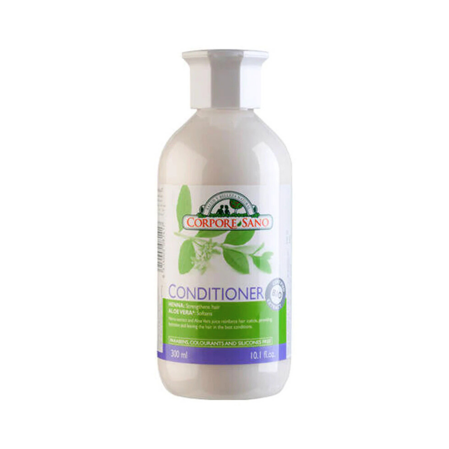 Corpore Sano Henna and Aloe Conditioner Hypoallergenic-For Damaged, Brittle, Weak Hair Certified Organic-300 ml./10.1 Fl Oz