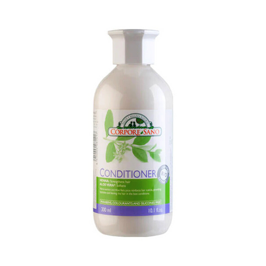 Corpore Sano Henna and Aloe Conditioner Hypoallergenic-For Damaged, Brittle, Weak Hair Certified Organic-300 ml./10.1 Fl Oz