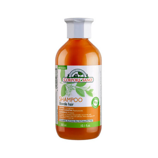 Corpore Sano Blonde Henna Shampoo - Color and Shine - Natural and Organic- Parabens and Silicones Free- Hypoallergenic - Color Protection - 300 Ml