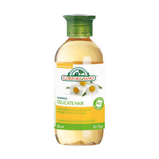Corpore Sano Blonde /Delicate Hair Shampoo-Camomile, Birch and Wheat-Hypoallergenic-Certified Organic-No Parabens-300 Ml/10.1 Fl Oz
