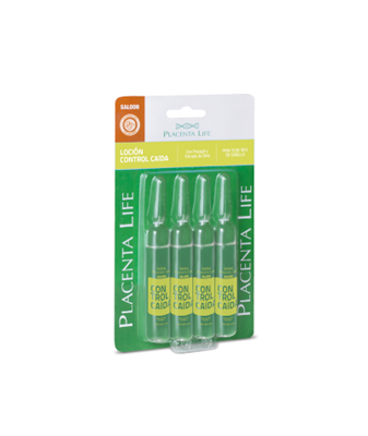 Placenta Life Intense Hair Loss Treatment with Procail and Olive Extract 4 Ampoules