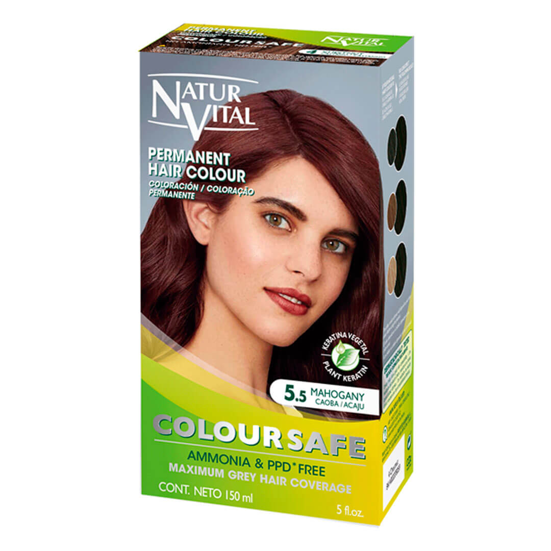 Natur Vital Permanent Hair Color Mahogany Nº 5.5 PPD Free