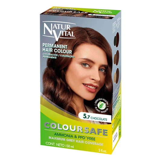 Natur Vital Permanent Hair Color Chocolate Nº 5.7 PDD Free