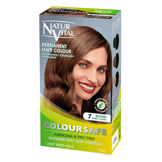 Natur Vital Permanent Hair Color Blonde Nº 7 PPD Free
