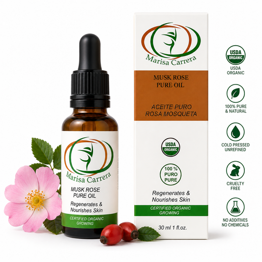 Musk Rose Oil "Marisa Carrera"- Aceite de Rosa Mosqueta 100 % Certified Organic 30ml /1fl.oz.