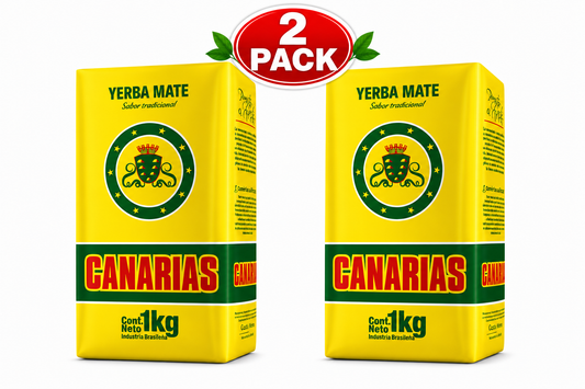 2 Pack Yerba Mate Canarias 2.2 Lb. 1 kilo Total 4.4 Lb.