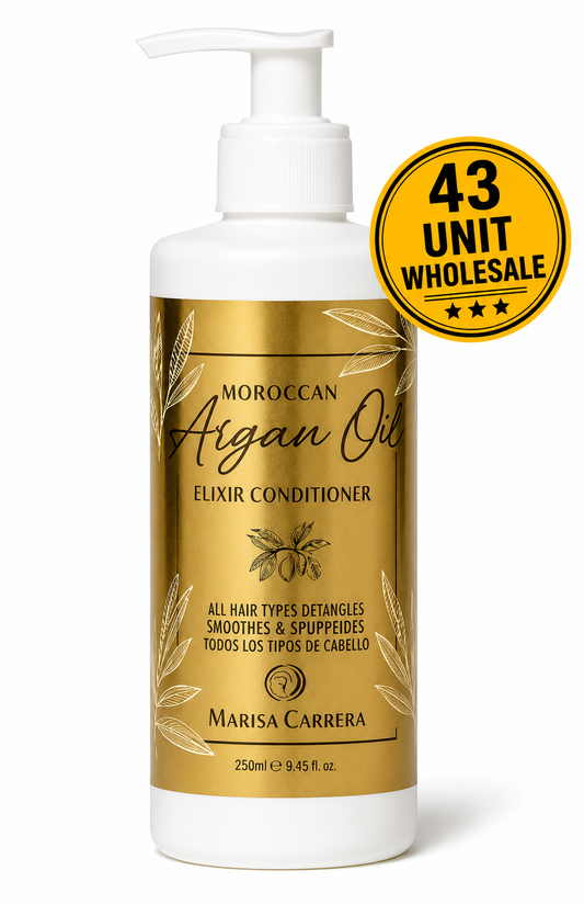 Wholesale 43 Unit Set – Marisa Carrera Moroccan Argan Oil Elixir Conditioner 250 ml (8.45 fl oz) | Professional Argan Oil Conditioner for Dry & Damaged Hair