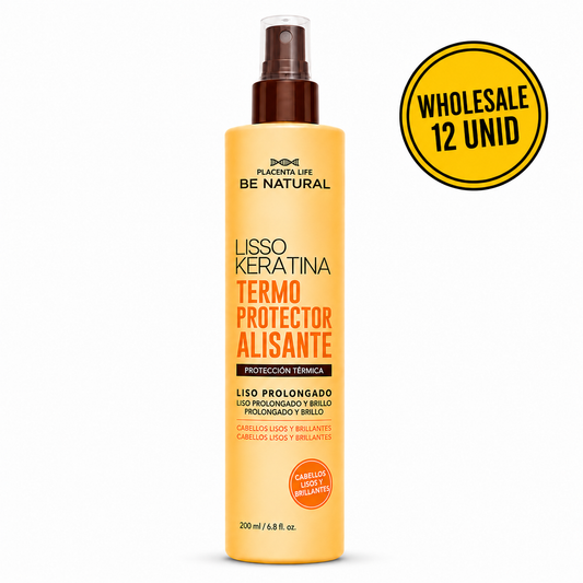 Lisso Keratine Thermoprotector for Straight & Frizzy Hair 250ml – 12 Units Wholesale