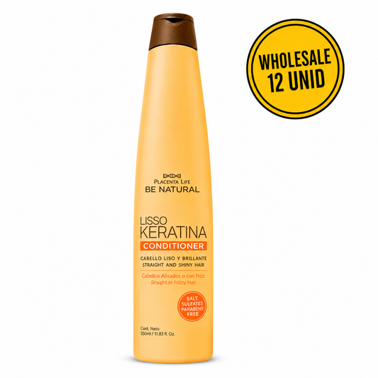 Wholesale 12 Unit Set  Lisso Keratina Conditioner 350 ml (11.83 fl oz) | Keratin Conditioner for Straight & Frizzy Hair