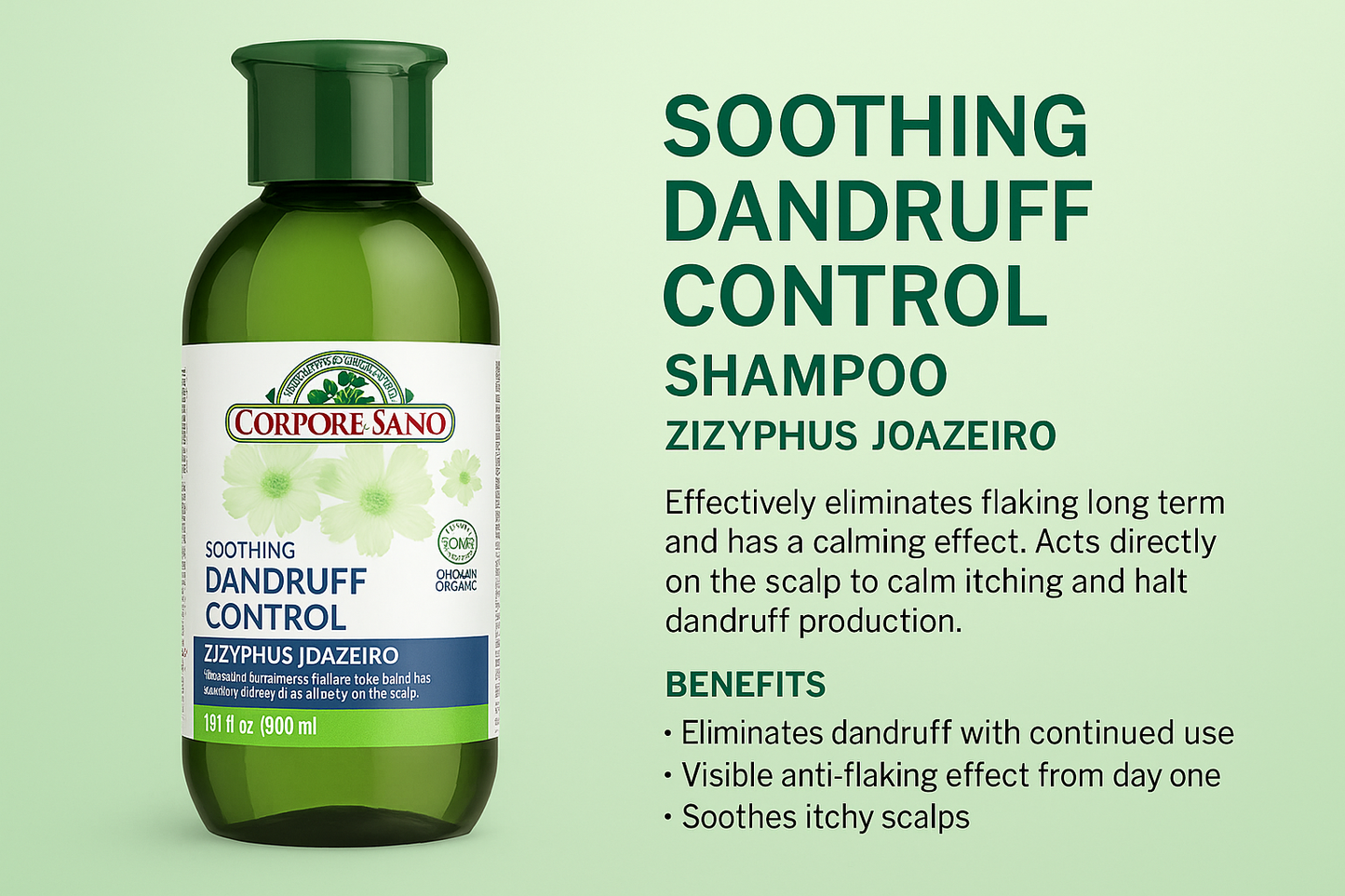 Corpore Sano Soothing Dandruff Control Ziziphus Juazeiro Shampoo 300 Ml/10.1 Fl. Oz