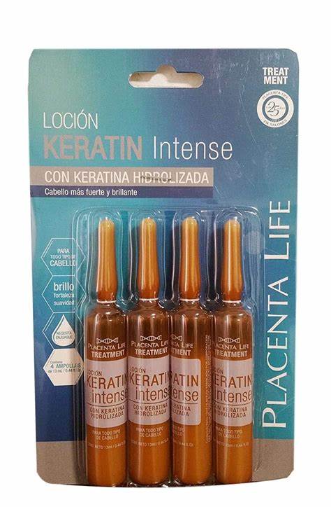 Placenta Life Intense Hair Treatment Keratin Contains 4 Ampoules