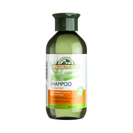 Corpore Sano Moisturizing Shampoo Aloe- Goji-Certified Organic-No Parabens-300 ml/10.1 Fl oz.