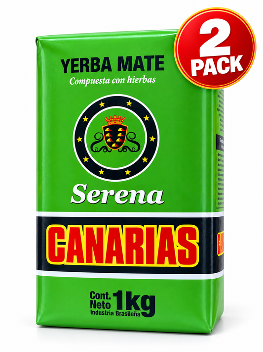 2 Pack Serena Yerba Mate Herbal Tea 2.2 Lb. total 4.4Lb. USA Seller