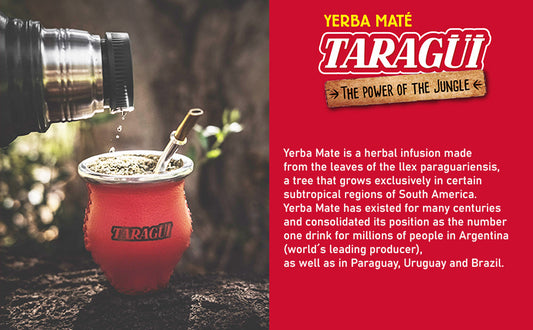 Taragüi Yerba Mate with Stems, 1kg - 2.2 lbs (Red Pack)