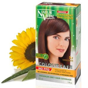 NATURVITAL Permanent Hair Color Chocolate Nº 5.7 PPD FREE