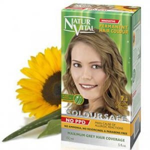 NATURVITAL Permanent Hair Color Golden Blonde Nº 7.3 PPD FREE