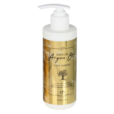Marisa Carrera Moroccan Argan Oil Elixir Shampoo. Volumizing & Moisturizing, Gentle on Curly & Color Treated Hair, for Women & Men