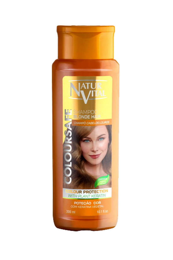 Natur Vital Henna Shampoo for Colored Hair Blonde Organic Certified Extract 300 ml.
