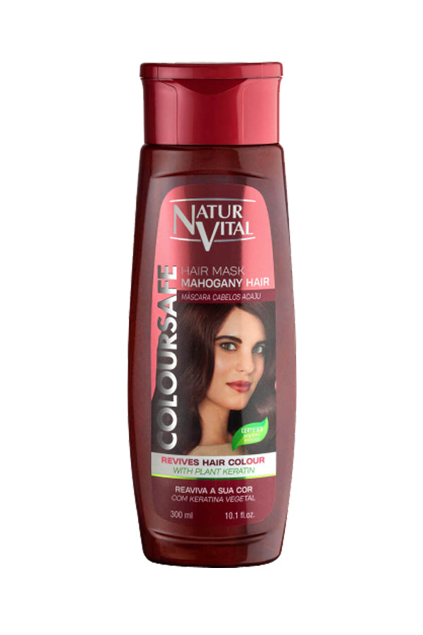 Natur Vital Henna Mask Mahogany for Colored Hair Organic Certified Extract 300 ml.