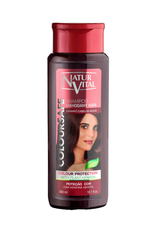 Natur Vital Henna Shampoo for Colored Hair Mahogany Organic Certified Extract 300 ml.